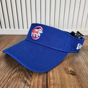 Chicago Cubs New Era MLB Authentic On-Field Collection Blue Performance Visor
